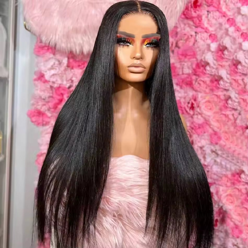 Straight HD Lace Glueless Wig – Raw Human Hair | 200% Density