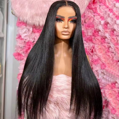 Straight HD Lace Glueless Wig – Raw Human Hair | 200% Density