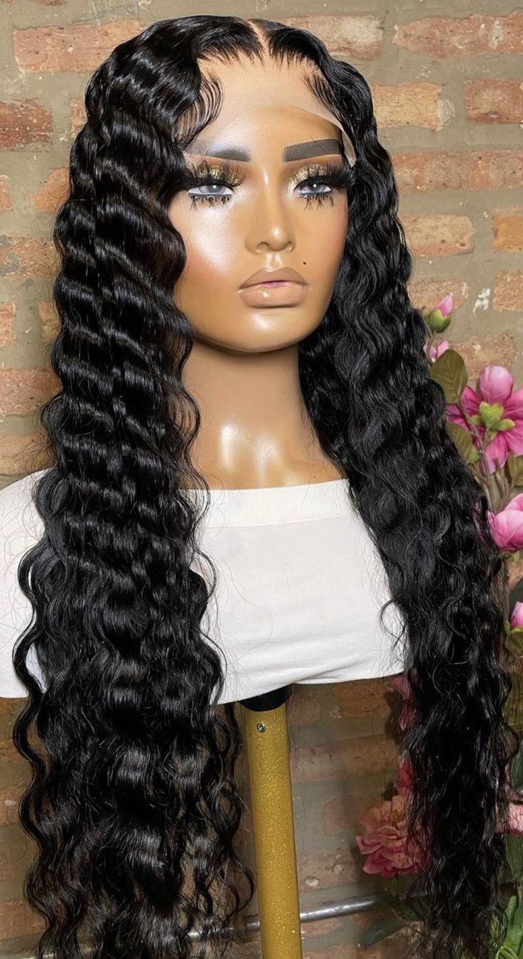Transparent Lace Closure Deep Wave 6x6 100% Human Hair | Natural Hairline