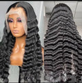 13x4 Transparent Lace Frontal Deep Wave 100% Human Hair | Natural Hairline