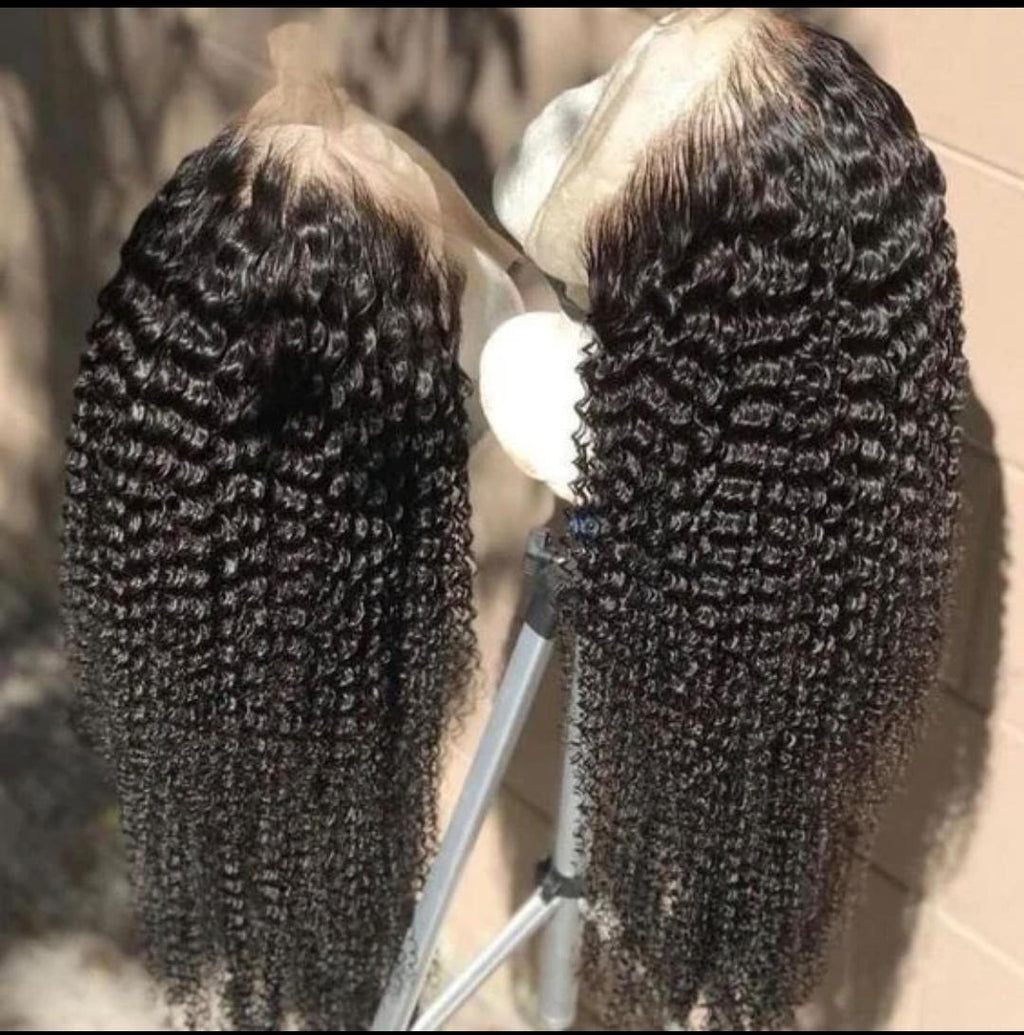 13x4 Transparent Lace Frontal Curly 100% Human Hair | Natural Hairline