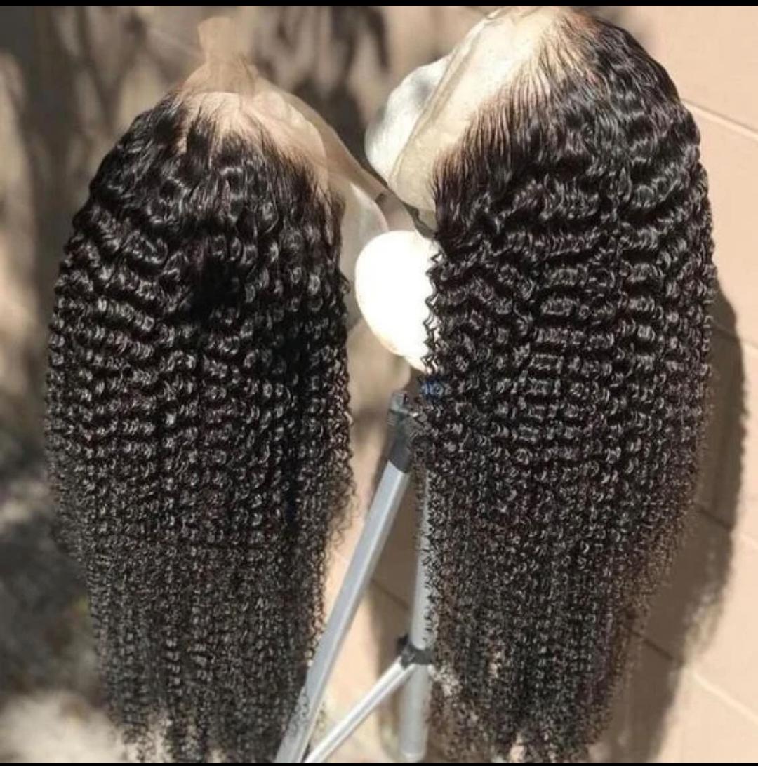 13x4 Transparent Lace Frontal Curly 100% Human Hair | Natural Hairline