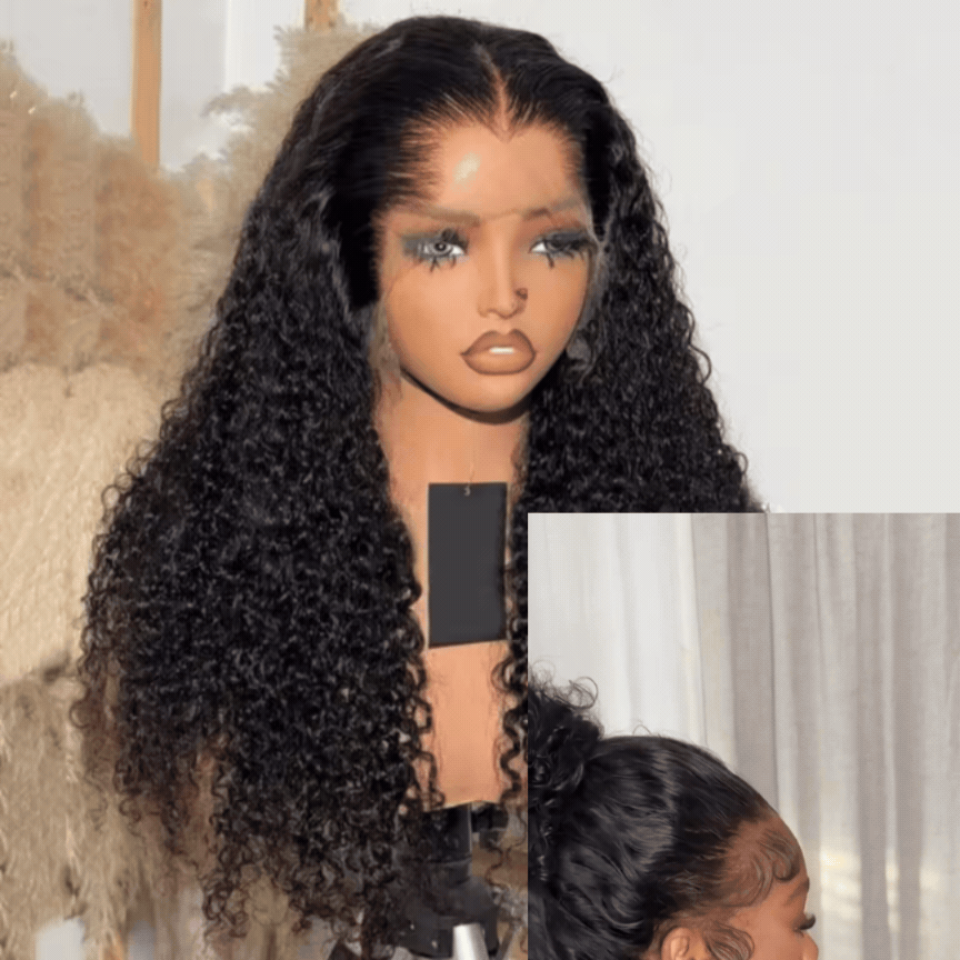 Curly HD Lace Glueless Wig – Raw Human Hair | 200% Density